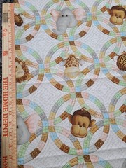 Jungle Babies print Cotton Fabric 45″ Wide By The Yard