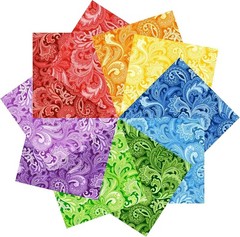 Vibrant 12×12″ 50-Piece Paisley Cotton Fabric Squares for Quilting & Crafts