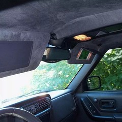New Premium 3MM Black 150cm*150cm Headliner Fabric Foam Backed Upholstery Suede