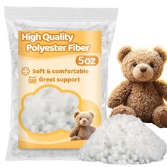 MAQIHAN Premium Polyester Fiberfill – High Resilience Stuffing for Stuffed…