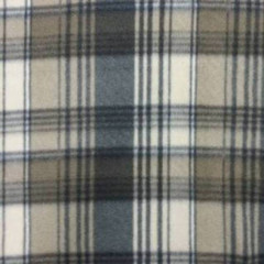 Camel & Charcoal Plaid Fleece Fabric – 60″ Wide – Sold by The Yard & Bolt