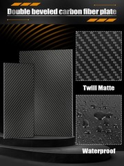 Kalolary Carbon Fiber Sheet 200 X 300 X4 MM,3K Real Carbon Fiber Board Plate