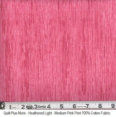Light Medium Pink Heather Print 100% Cotton Fabric by the 1/4 yard