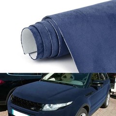 Blue Suede Car Wrap 12×60 Interior Door Panel Seat Side Bolster Premium Fabric