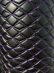 Vinyl Grain Quilted Faux Leather Upholstery Fabric | Butterfly 55″ 4mm Foam