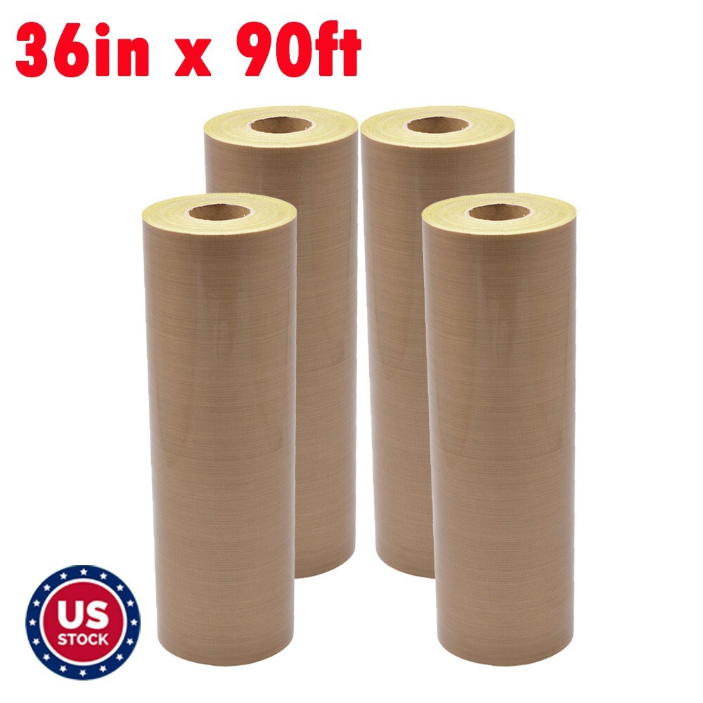 US Stock 36″x90ft Self-Adhesive Heat-Resist Fabric Sheet Roll 5Mil 4Rolls