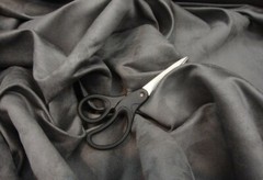 CHARCOAL Faux Micro Suede upholstery fabric Polyester upholstery drapery