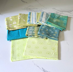 DESTASH Cotton Fat Quarters Bundle Lot Multicolor Floral Quilting Fabric