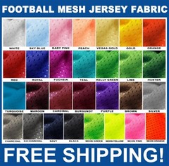 Football Mesh Athletic Jersey Fabric – Sold By Yard & Bolt – Buy More/Save More!