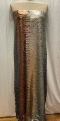 Four Color Gradient Sequin Stretchable Power Mesh Fabric 1Yard13″ Long & 28″Wide