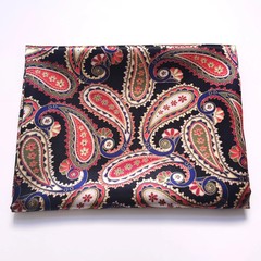 58” Wide Silky Paisley Satin Fabric Material For Scarf,Gown,Lining,Shirt,Decor
