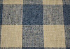 Check Please Plus Marina Blue Cream Woven Buffalo Check PKaufmann Fabric