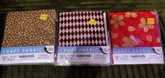 Makings Craft Fabric 18″ X 22 100% Cotton Lot Of 20 (G)