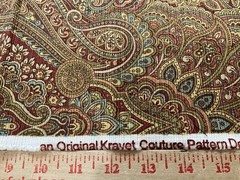 Paisley Cotton Corduroy Kravyet Couture Pattern by Joseph Abbound 1.5 Yards