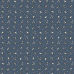 By The Yard ~ Flowerette Blue by Marcus $3.99 Ships ANY Amount Fabric
