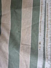 8 Yds Regency Stripe Jacquard – Green & White Gold Motif – Damask…