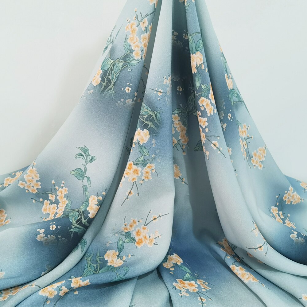 1yard X1.4meter Floral Rayon Material Soft Viscose Fabric For Dress Shirt Sewing