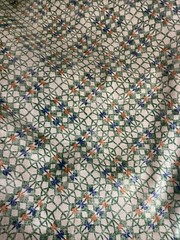 A Jay Yang design vat colors screen print pre- shrunk fabric- 3 yards x 56” w