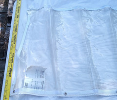 Isinglass Clear Vinyl 30 Gauge Polished Marine Grade Boat Enclosure 2 Windows