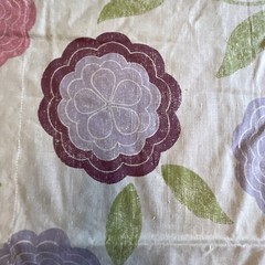 Osborne & Little Fabric Linen Blend Floral Eranthe Over 1 Yard x 42″ Pinks Flax