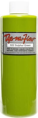 Vibrant Green Liquid Dye for Fabrics 8oz