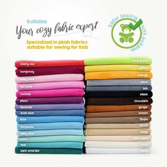 Hypoallergenic Soft Minky Fabric Pack – 5 Pastel Pieces for Plushies & Blankets