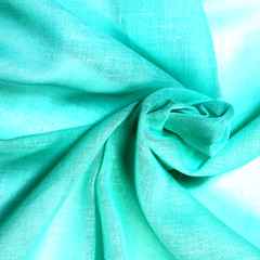 Nice Sheer Fabric Soft Green with Linen Weave BTY