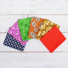 Threadart 6 Fat Quarter Bundles Sets – Rainbow Prints 100% Cotton Fabric