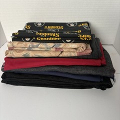3lb-7oz Fabric Remnants & Craps Lot Mixed Destash, Silk, Cotton, Stretch Knit