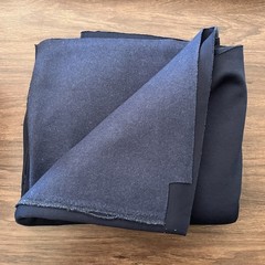 Synthetic Navy Sweatshirt Knit Fabric, 3 yards 21 inches