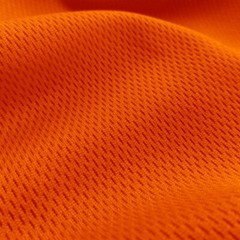Orange Flat Back Dimple Mesh Athletic Uniform Jersey Fabric – 58″ Wide