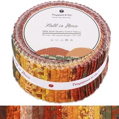 Tinyspool & Co.’s Twirlie Roll 40 Precut Quilting Fabric Strips for Quilting …
