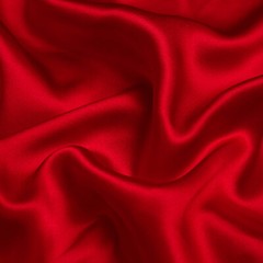 Deep Red 100% Pure Mulberry Silk Fabric by the Yard