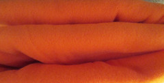 Blizzard Pre-Cut Orange Fleece Fabric – 2 pieces – Total of 1-1/2 yards – 58″W