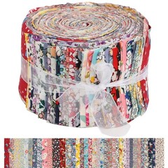 36 Strip Assorted Precut Cotton Fabric Strips Jelly Roll Rug Blanket Material