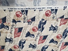 Richloom Patriotic Fabric We The People Americana 46″x96″ Rare OOP 2.6 Yards NEW