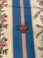 10 Pieces Of French Antique Textiles. Cotton, Linen, Print, Jacquard. Quilting.
