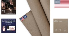 Quality Marine Vinyl in Pebble – Perfect for Durable Outdoor Upholstery, 1 Yard