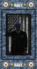 24″ X 44″ Panel America’s Navy United States Navy Military Fabric Panel D562.38