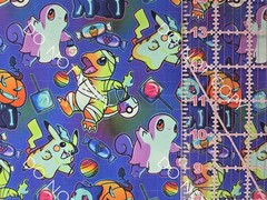 Custom 100% Cotton Woven Fabric Pokemon Spooky By the 1/4 Yard 9×56