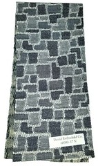 Upholstery Fabric Swatch Medium Gray-Black w/ Ecru 18.25″ X 4″ #17 N Quilting