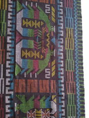Vintage Peruvian Design Cotton Barkcloth(?) 1 1/2 Yrds x 40″ W Pre-Shrunk