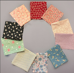 Feedsack Reproduction Fat Quarter Bundles 10 Depression Era Prints 1930s-50s NEW