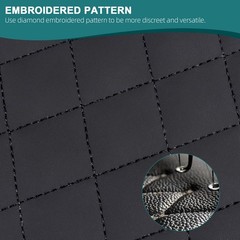 Nappa Quilted Diamond Faux Leather 64″ Wide Foam Backed Car Headliner Upholstery