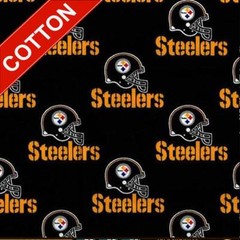 Pittsburgh Steelers NFL Cotton Fabric – 58″ Wide – Sold by The Yard & Bolt