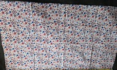 3 One Yard Pieces Of Red White And Blue Patriotic Fabric 100% Cotton