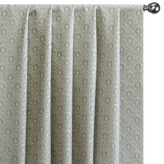 Teal & Cream Jacquard Weaved Fabric by the Yard, 54 inch width Blue Silk Fabric