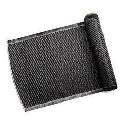 10FT Real Carbon Fiber Fabric Cloth Roll 3k 200gsm 2×2 Twill Weave 8” Black