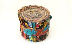16 pc Fall & Harvest Jelly Roll 2.5″ pre-cut 100% cotton fabric quilting strips