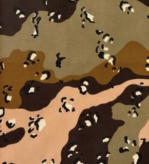 100% Cotton Fabric By The Yard – 6 Color Desert Camouflage – 44” Wide